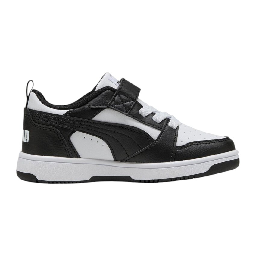 Puma Rebound V6 Lo Siyah-Beyaz Çocuk Günlük Ayakkabı - 1