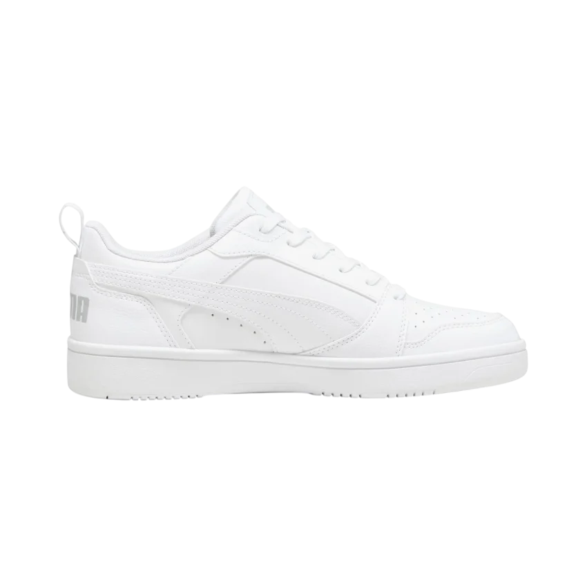 Puma Rebound v6 Low Beyaz-Gri Kadın Günlük Ayakkabı - 1