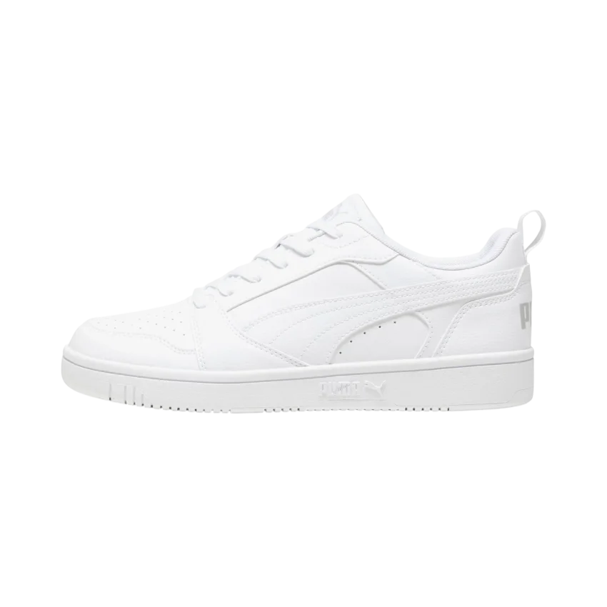 Puma Rebound v6 Low Beyaz-Gri Kadın Günlük Ayakkabı - 2