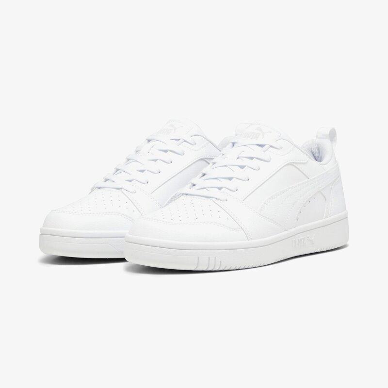 Puma Rebound v6 Low Beyaz-Gri Kadın Günlük Ayakkabı - 3