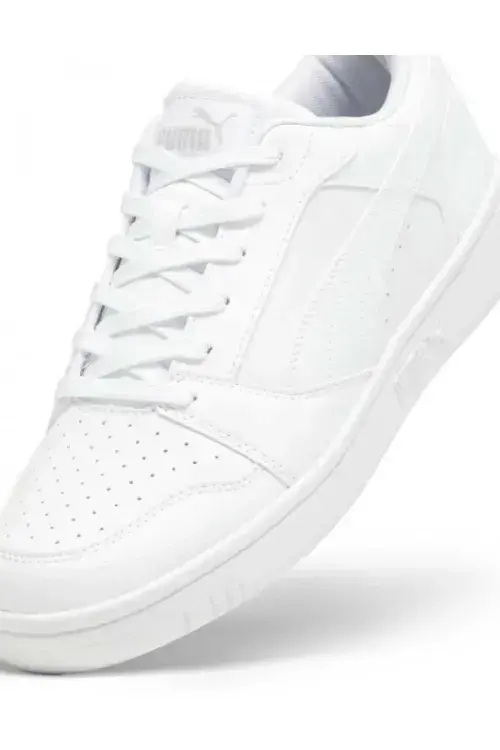 Puma Rebound v6 Low Beyaz-Gri Kadın Günlük Ayakkabı - 3