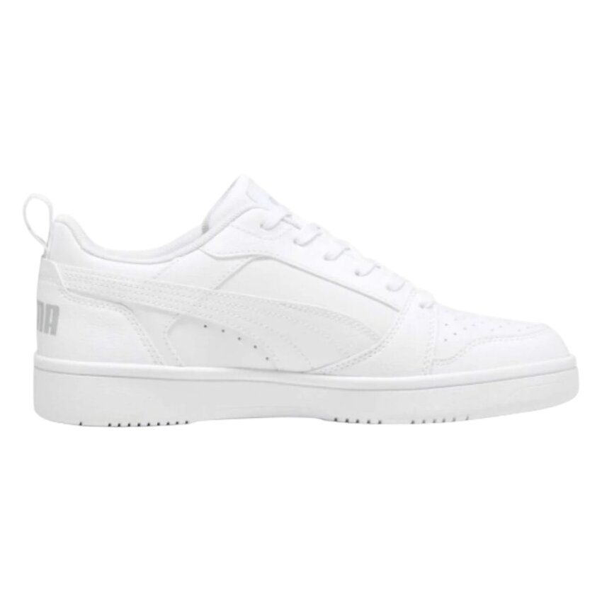 Puma Rebound v6 Low Beyaz-Gri Kadın Günlük Ayakkabı - 1