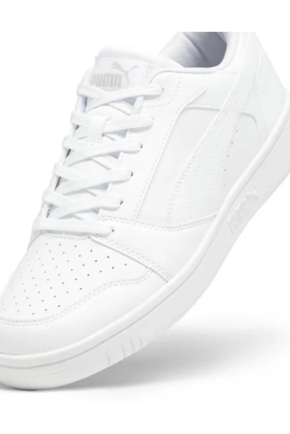 Puma Rebound v6 Low Beyaz-Gri Kadın Günlük Ayakkabı - 4