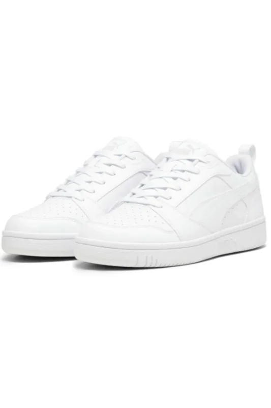 Puma Rebound v6 Low Beyaz-Gri Kadın Günlük Ayakkabı - 7