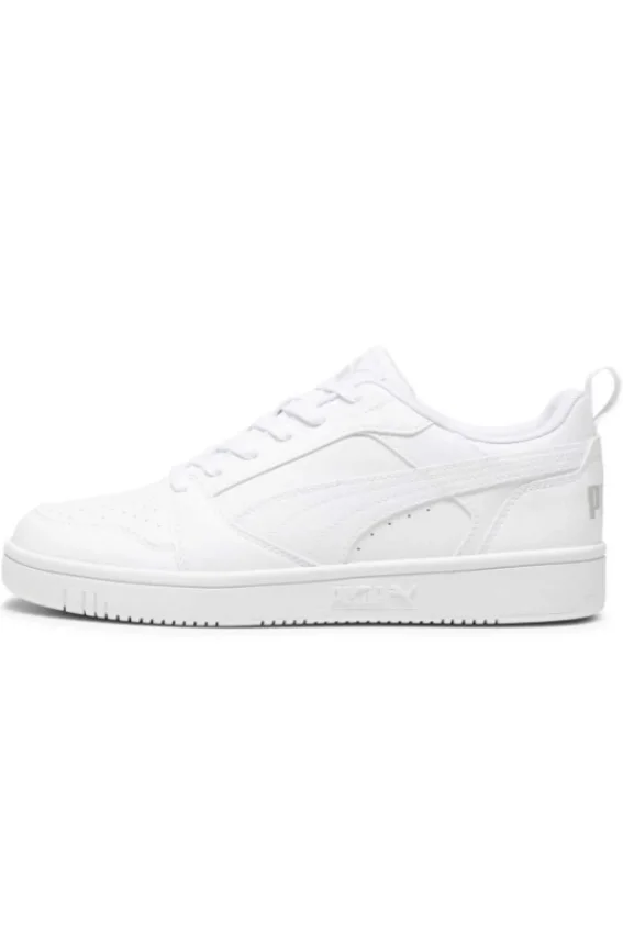 Puma Rebound v6 Low Beyaz-Gri Kadın Günlük Ayakkabı - 2