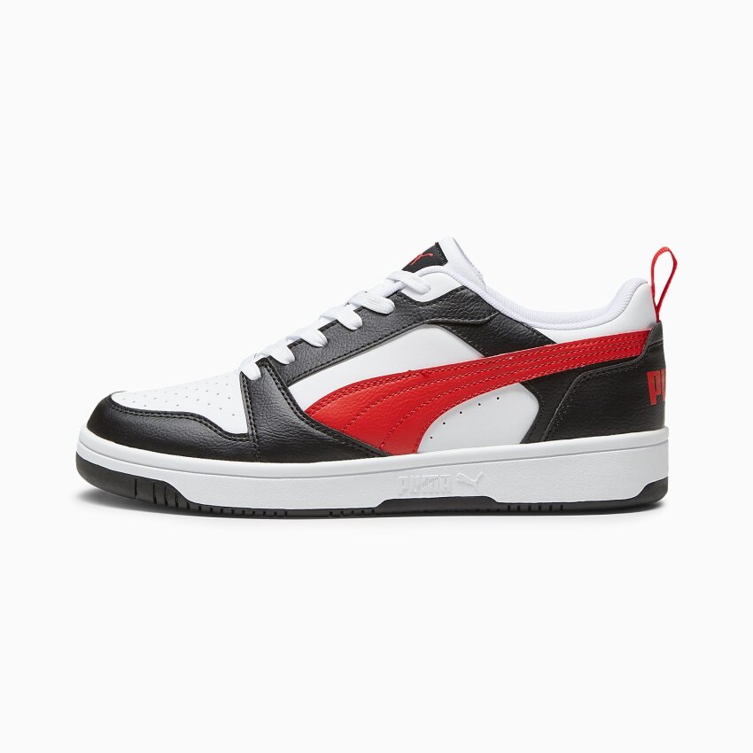 Puma Rebound v6 Low Beyaz-Kırmızı Kadın Günlük Ayakkabı - 2