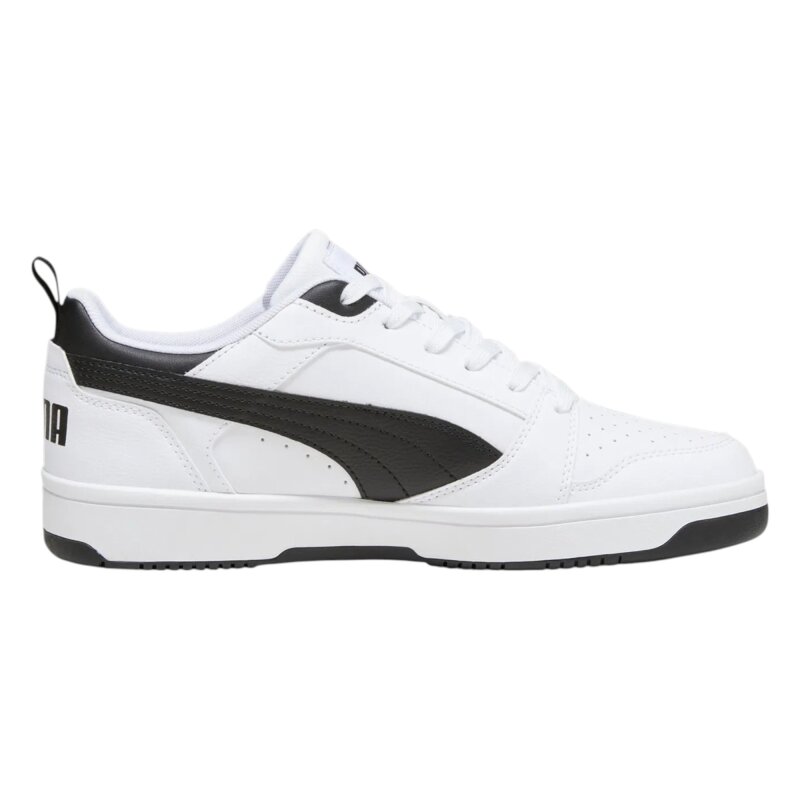 Puma Rebound v6 Low Beyaz-Siyah Erkek Günlük Ayakkabı - 1