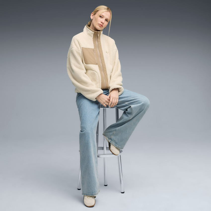 Puma Reversible Sherpa Kadın Bej Mont - 3