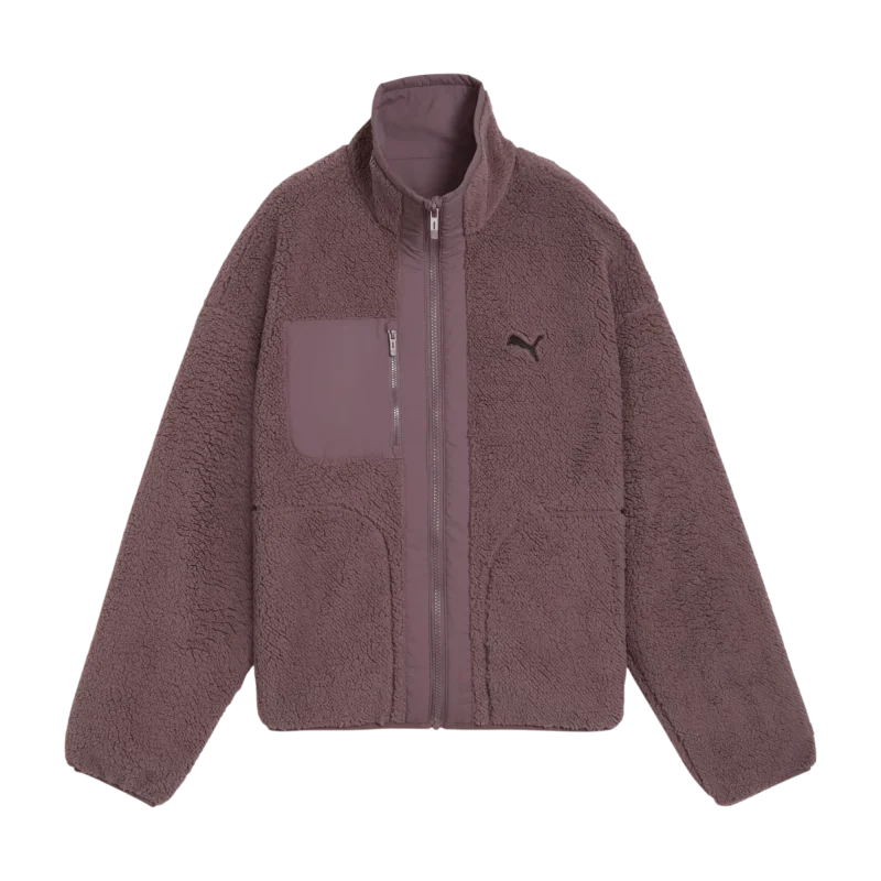 Puma Reversible Sherpa Kadın Mor Mont - 4