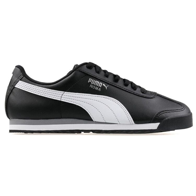 Puma Roma Basic black-white-puma silver SİYAH Erkek Günlük Ayakkabı 353572-11 - 1