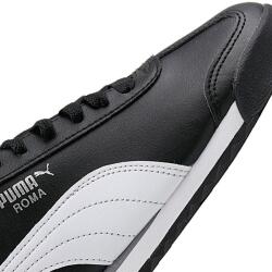 Puma Roma Basic black-white-puma silver SİYAH Erkek Günlük Ayakkabı - 5