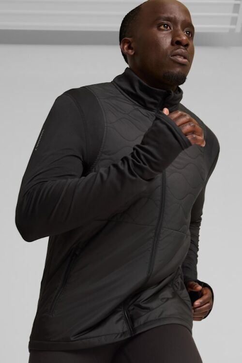 Puma RUN CLOUDSPUN WRMLBL JACKET SİYAH Erkek Mont - Puma