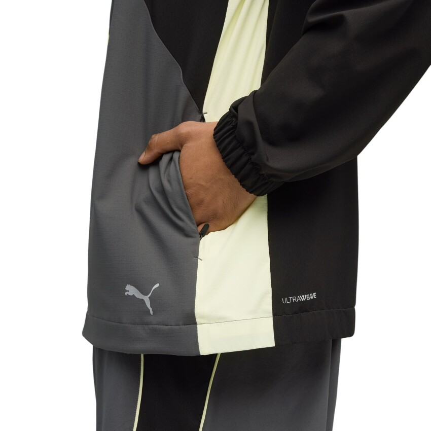 Puma Run Ultraweave Hooded Gri Erkek Yağmurluk - 5