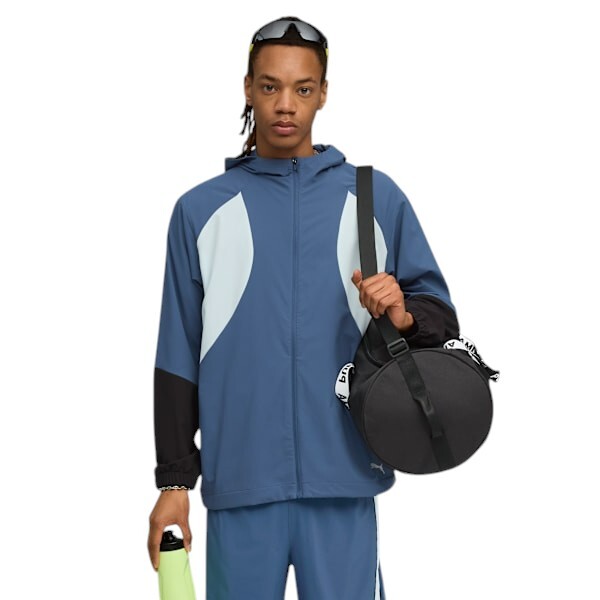 Puma Run Ultraweave Hooded Mavi Erkek Yağmurluk - 1