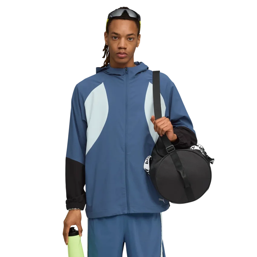 Puma Run Ultraweave Hooded Mavi Erkek Yağmurluk - 1