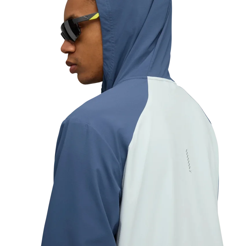 Puma Run Ultraweave Hooded Mavi Erkek Yağmurluk - 4