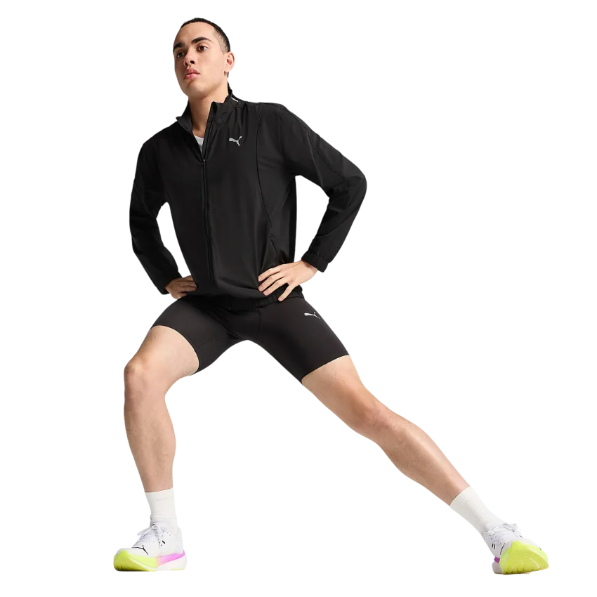 Puma Run Velocity Woven Siyah Erkek Eşofman Üstü - 3