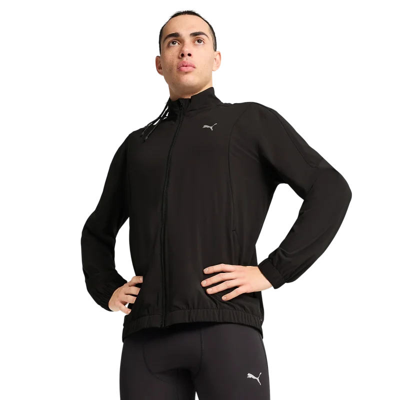 Puma Run Velocity Woven Siyah Erkek Eşofman Üstü - 1