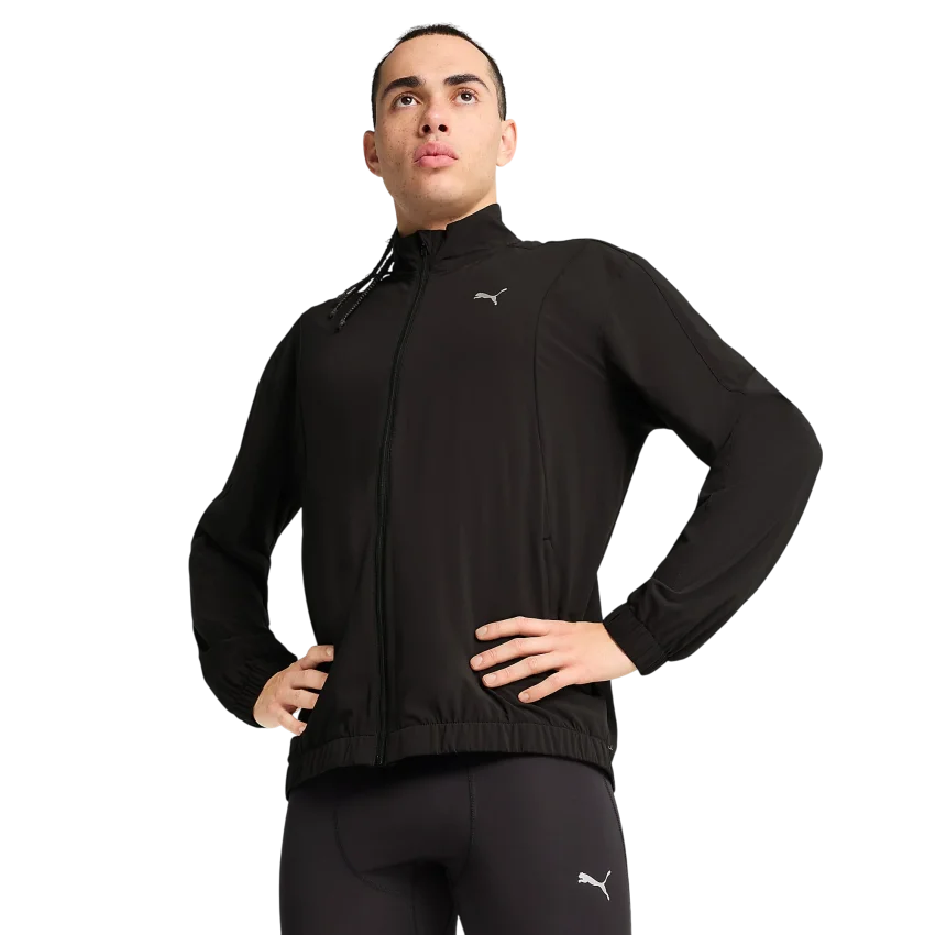 Puma Run Velocity Woven Siyah Erkek Eşofman Üstü - 1