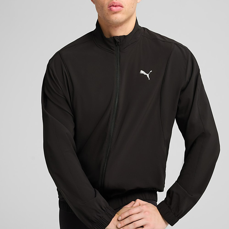 Puma Run Velocity Woven Siyah Erkek Eşofman Üstü - 2