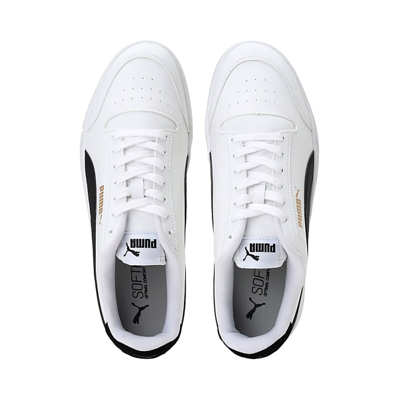 Puma Shuffle Beyaz-Siyah-Altın Erkek Günlük Ayakkabı - 3