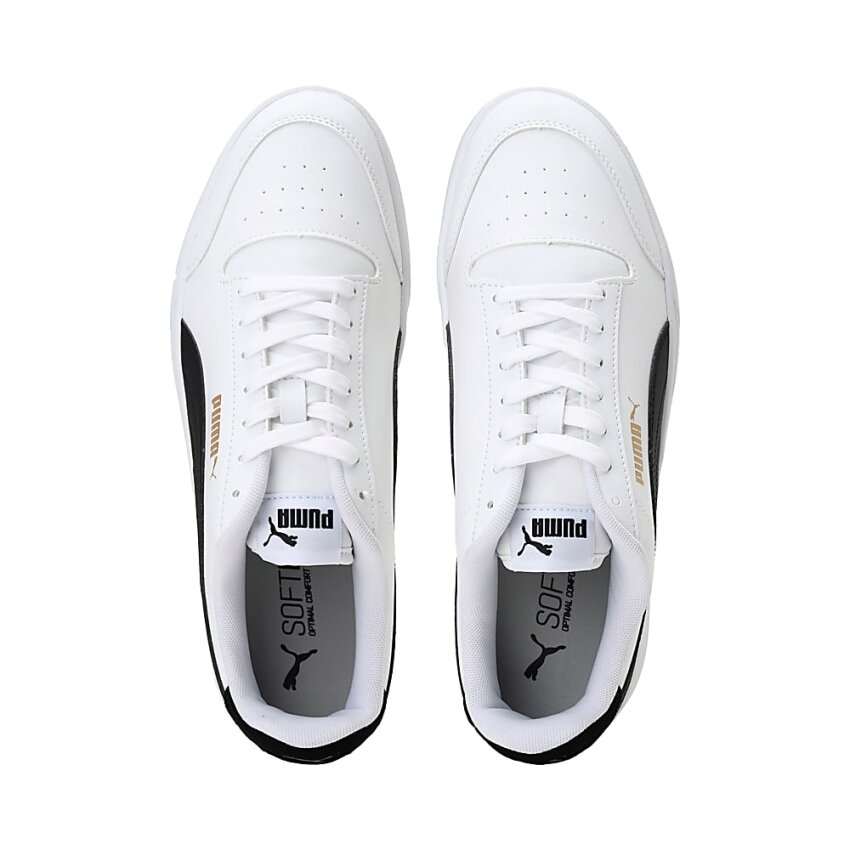 Puma Shuffle Beyaz-Siyah-Altın Erkek Günlük Ayakkabı - 3