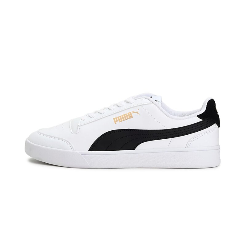 Puma Shuffle Beyaz-Siyah-Altın Erkek Günlük Ayakkabı - 2