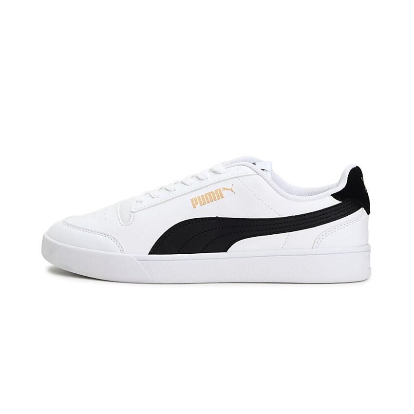 Puma Shuffle Beyaz-Siyah-Altın Erkek Günlük Ayakkabı - 2