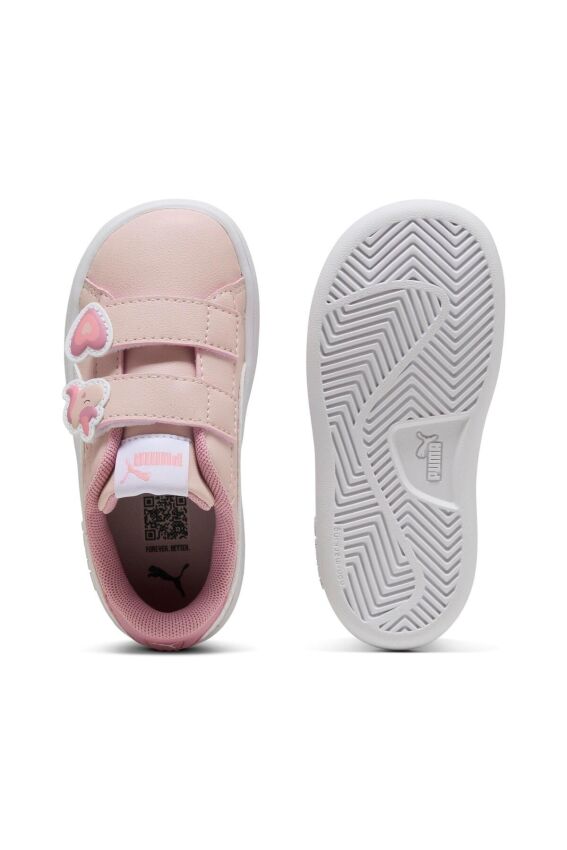 Puma Smash 3.0 Badges Pembe Çocuk Günlük Ayakkabı - 3