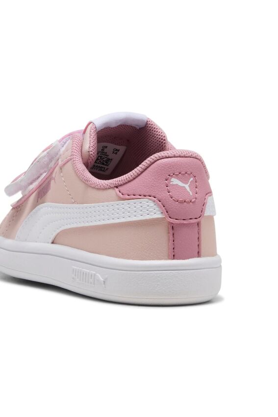 Puma Smash 3.0 Badges Pembe Çocuk Günlük Ayakkabı - 5