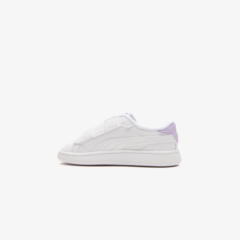 Puma Smash 3.0 Beyaz-Mor Çocuk Günlük Ayakkabı - 2