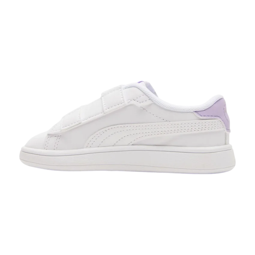 Puma Smash 3.0 Beyaz-Mor Çocuk Günlük Ayakkabı - 2