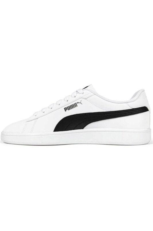 Puma Puma Smash 3.0 Buck Beyaz-Siyah Erkek Günlük Ayakkabı - 5