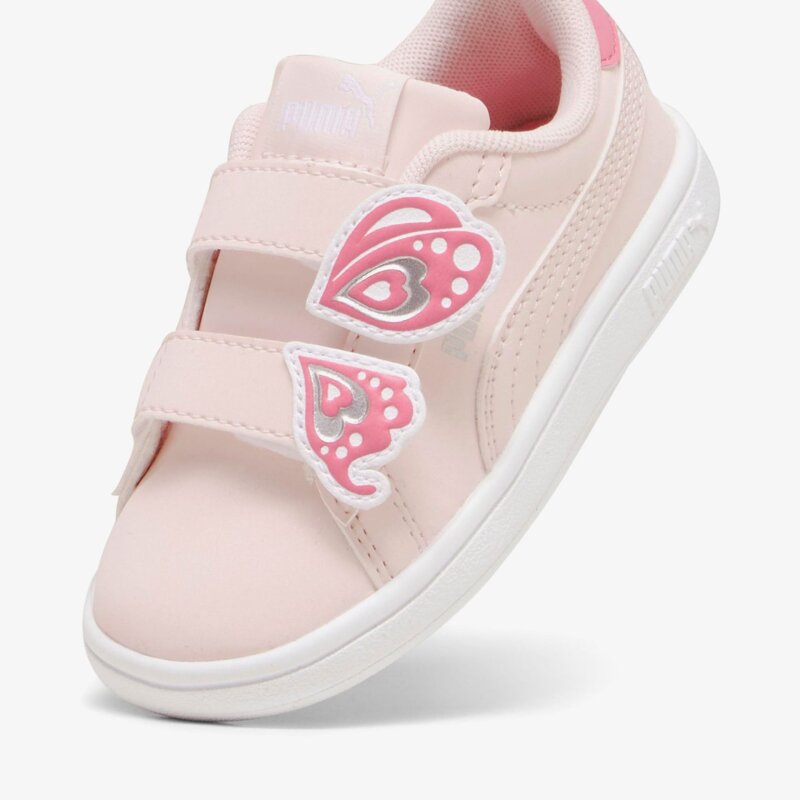 Puma Smash 3.0 Butterfly Pembe Çocuk Günlük Ayakkabı - 4