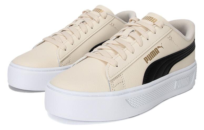 Puma Smash Platform v3 Bej Kadın Günlük Ayakkabı - 5