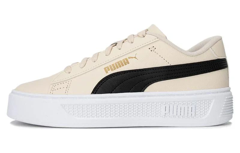 Puma Smash Platform v3 Bej Kadın Günlük Ayakkabı - 2