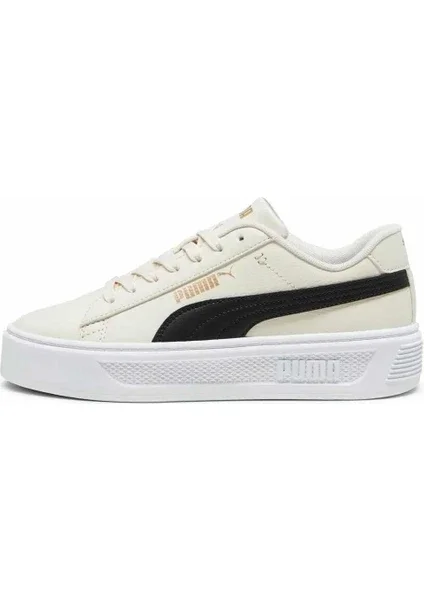 Puma Smash Platform v3 Bej Kadın Günlük Ayakkabı - 2