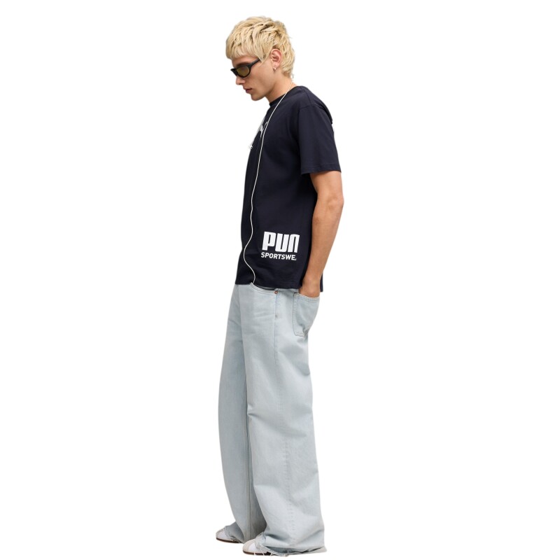 Puma Sport Graphic Tee Lacivert Erkek Tshirt - 3