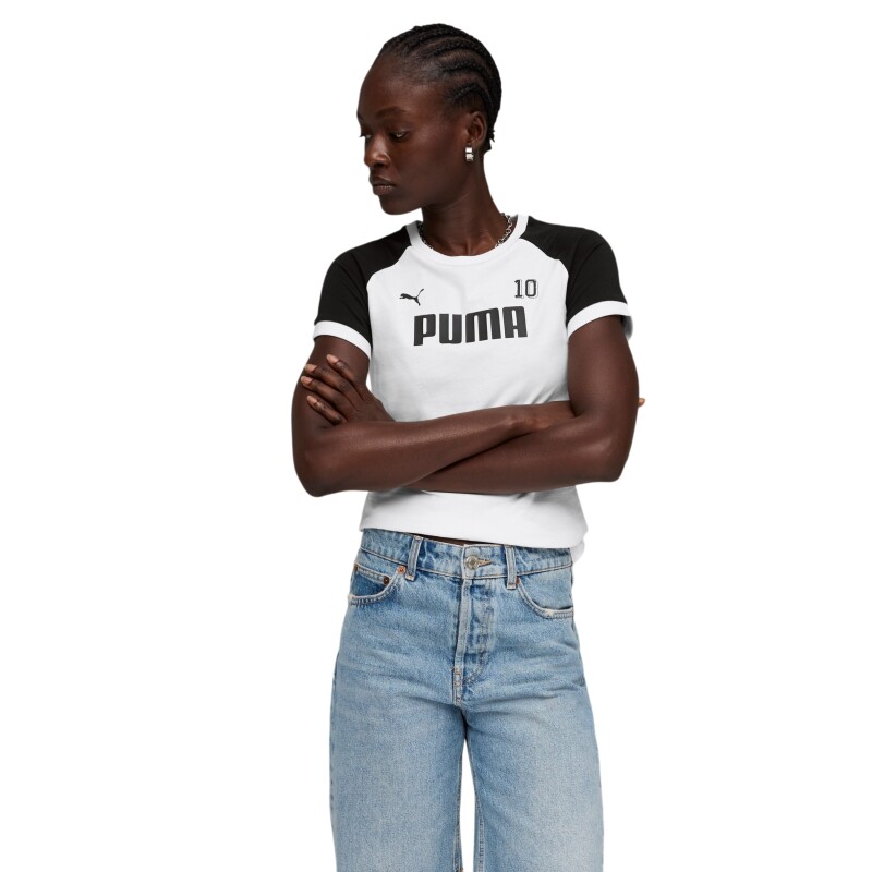 Puma Sport Ringer Beyaz Kadın Tshirt - 1
