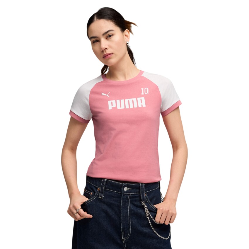 Puma Sport RingerTee Pembe Kadın Tshirt - 1