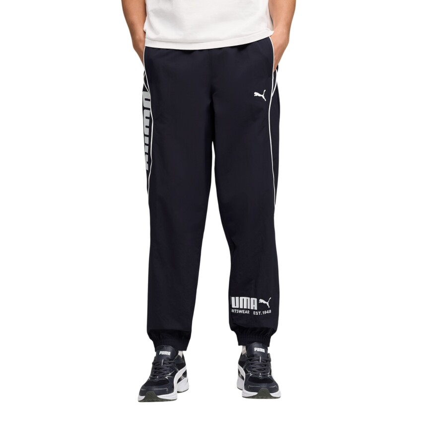 Puma Sport Woven Track Lacivert Erkek Eşofman Altı - 1