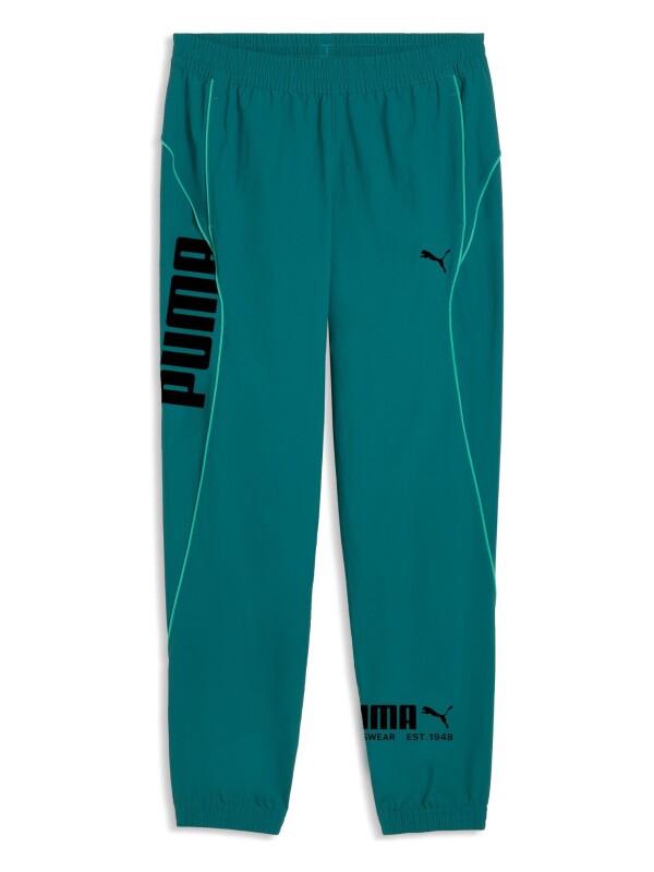 Puma Sport Woven Track Yeşil Erkek Eşofman Altı - 1