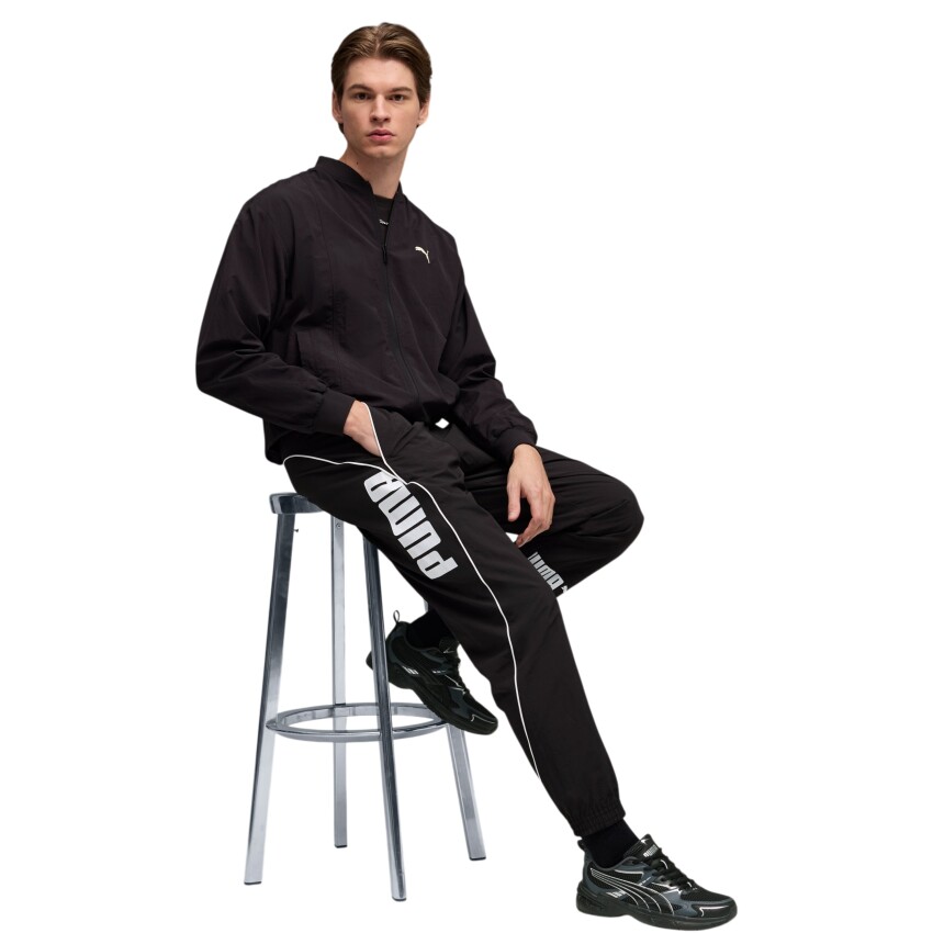 Puma Sport Woven Track Siyah Erkek Eşofman Altı - 3