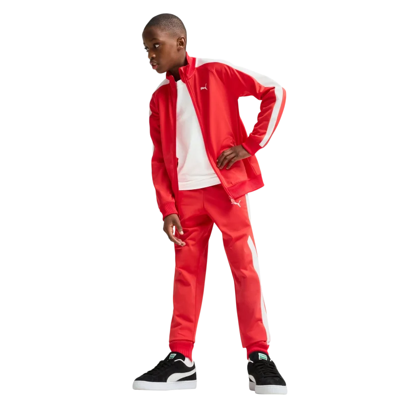 Puma T7 Always On Track Kırmızı Çocuk Eşofman Üstü - 3