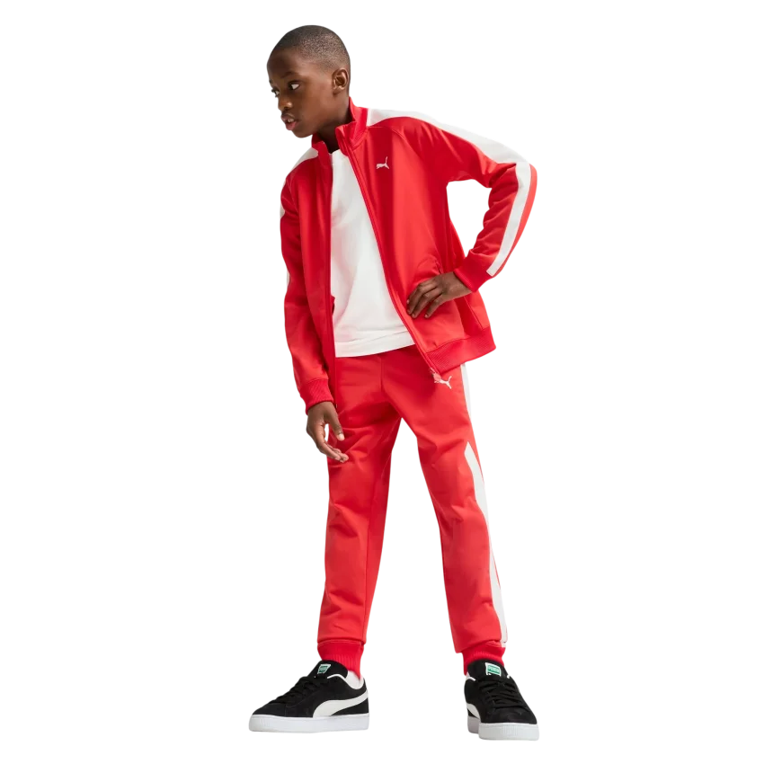 Puma T7 Always On Track Kırmızı Çocuk Eşofman Üstü - 3