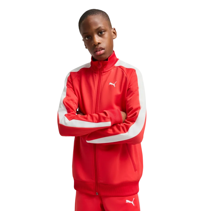 Puma T7 Always On Track Kırmızı Çocuk Eşofman Üstü - 1