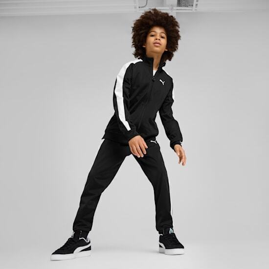 Puma T7 Always On Track Siyah Çocuk Eşofman Üstü - 3