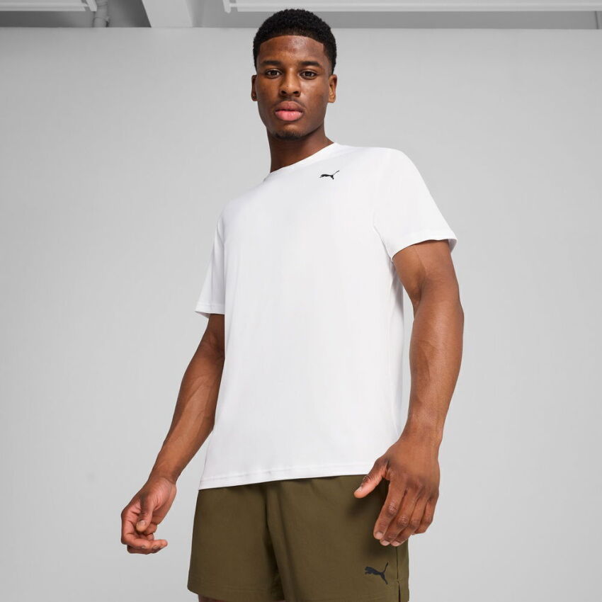Puma Tad Ess Poly Texture Beyaz Erkek Tshirt - 2