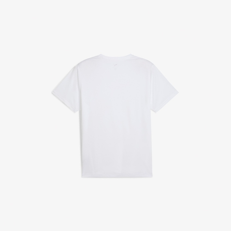 Puma Tad Ess Poly Texture Beyaz Erkek Tshirt - 5