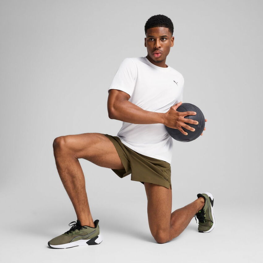 Puma Tad Ess Poly Texture Beyaz Erkek Tshirt - 1